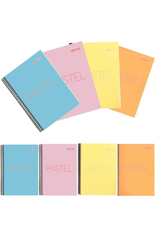 Mynote Pastel Defter A4 120 Yp 4 Kareli Set