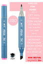 ÇİFT TARAFLI PROFESYONEL ÇİZİM KALEMİ KALICI MÜREKKEP ÜÇGEN GÖVDE İNCE UÇ 1 MM KESİK UÇ 2-6MM SKETCH