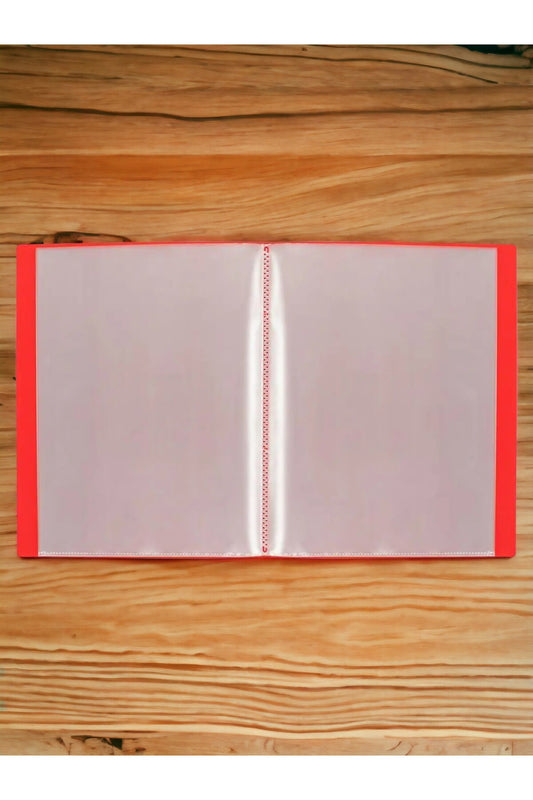 30 YAPRAK KIRMIZI A4 SUNUM DOSYASI NOKİ PRİME YÜKSEK KALİTE POŞET KALINLIĞI YERLİ ÜRETİM