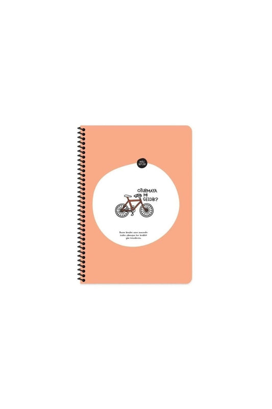 Keskin A4 Kareli Spiralli Stickerli Defter Oturmaya Mı Geldik? 80yp