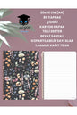 20x30 CM (A4) 80 YAPRAK ÇİZGİLİ KARTON KAPAK TELLİ DEFTER BEYAZ SAYFALI KOPARTILABİLİR SAYFALAR