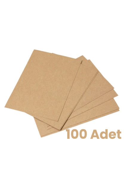 Kraft Oto Paspas Kağıdı 100 Adet - 35x50cm - 120g Kalın Karton Baskısız Boş