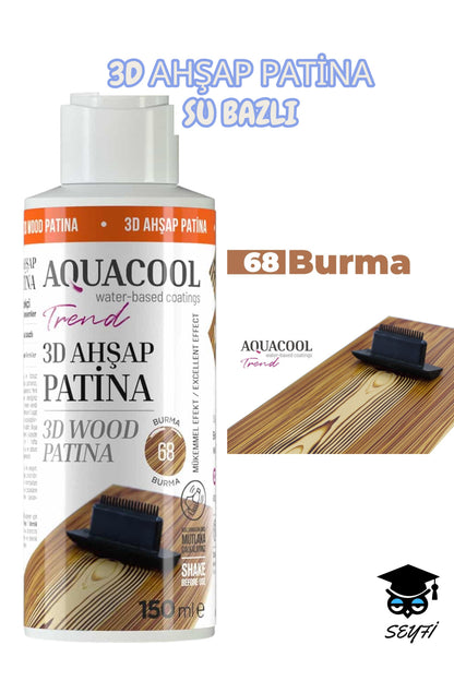 3D AHŞAP PATİNA SU BAZLI 150 ML