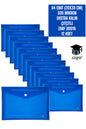 A4 EBAT (20X30 CM) 300 MİKRON EKSTRA KALIN PLASTİK ÇITÇITLI ZARF DOSYA 12 ADET