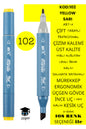 ÇİFT TARAFLI PROFESYONEL ÇİZİM KALEMİ KALICI MÜREKKEP ÜÇGEN GÖVDE İNCE UÇ 1 MM KESİK UÇ 2-6MM SKETCH