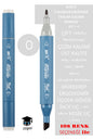 ÇİFT TARAFLI PROFESYONEL ÇİZİM KALEMİ KALICI MÜREKKEP ÜÇGEN GÖVDE İNCE UÇ 1 MM KESİK UÇ 2-6MM SKETCH