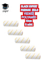 BLACK EXPERT PARMAK RULO YEDEĞİ POLYAMİD 10cm 5 adet
