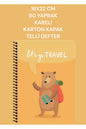 16x22 CM 80 Yaprak Kareli Karton Kapak Telli defter Gezginler Keskin Color