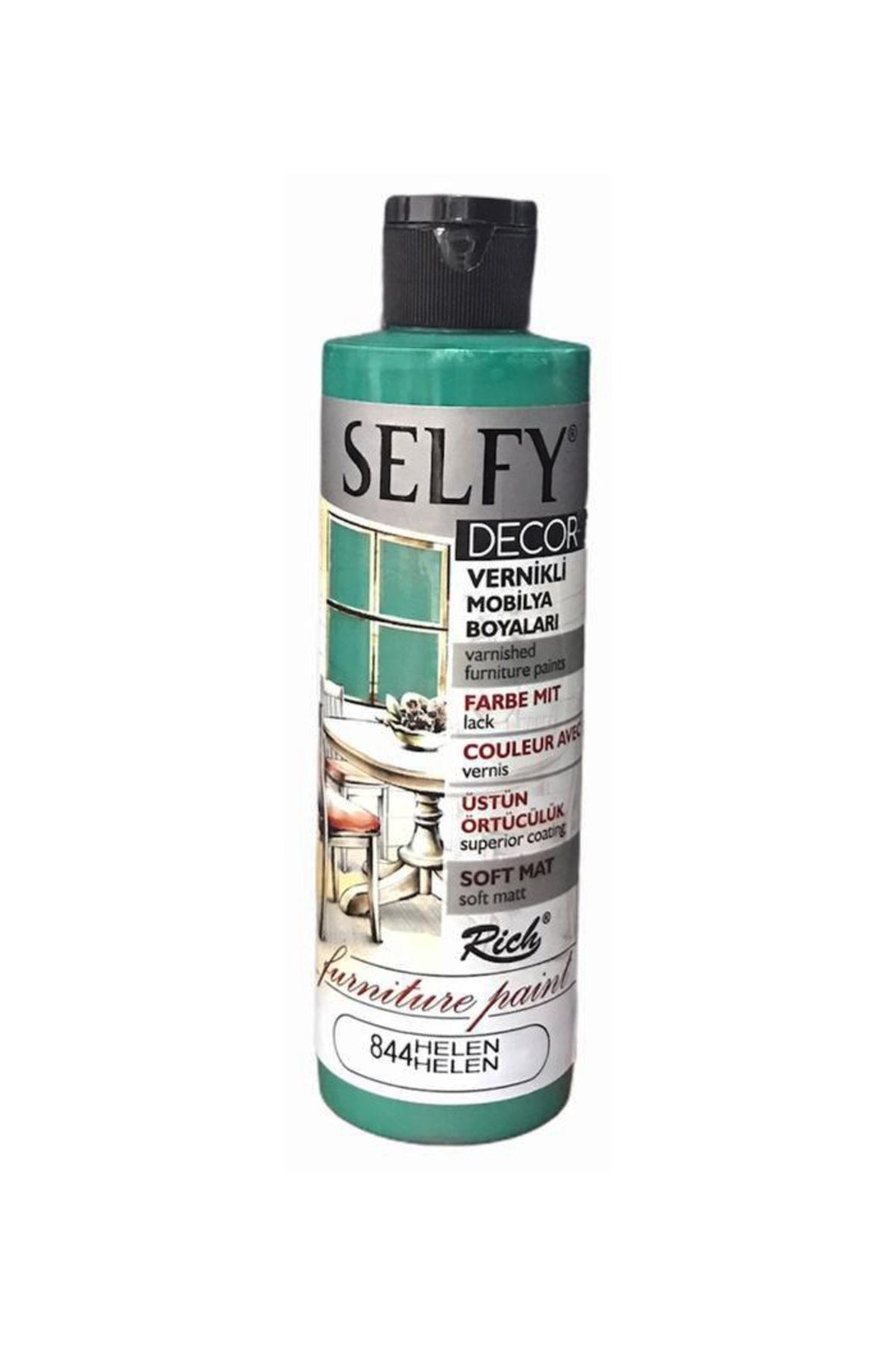 Rich Selfy Decor Vernikli Boya 240cc - Helen 844