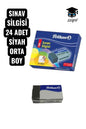 SINAV SİLGİSİ 24 ADET SİYAH ORTA BOY