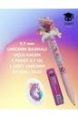 0.7 mm UNİCORN BASMALI UÇLU KALEM 1 PAKET 0.7 UÇ 1 ADET UNİCORN DESENLİ SİLGİ