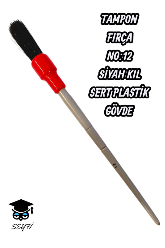 TAMPON FIRÇA SİYAH KIL NO:12