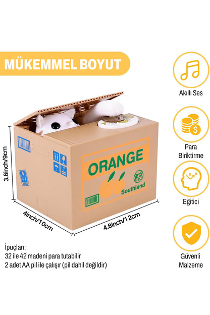 Konuşan Hırsız Kedi Kumbara - Para Toplayan Akıllı Oyuncak