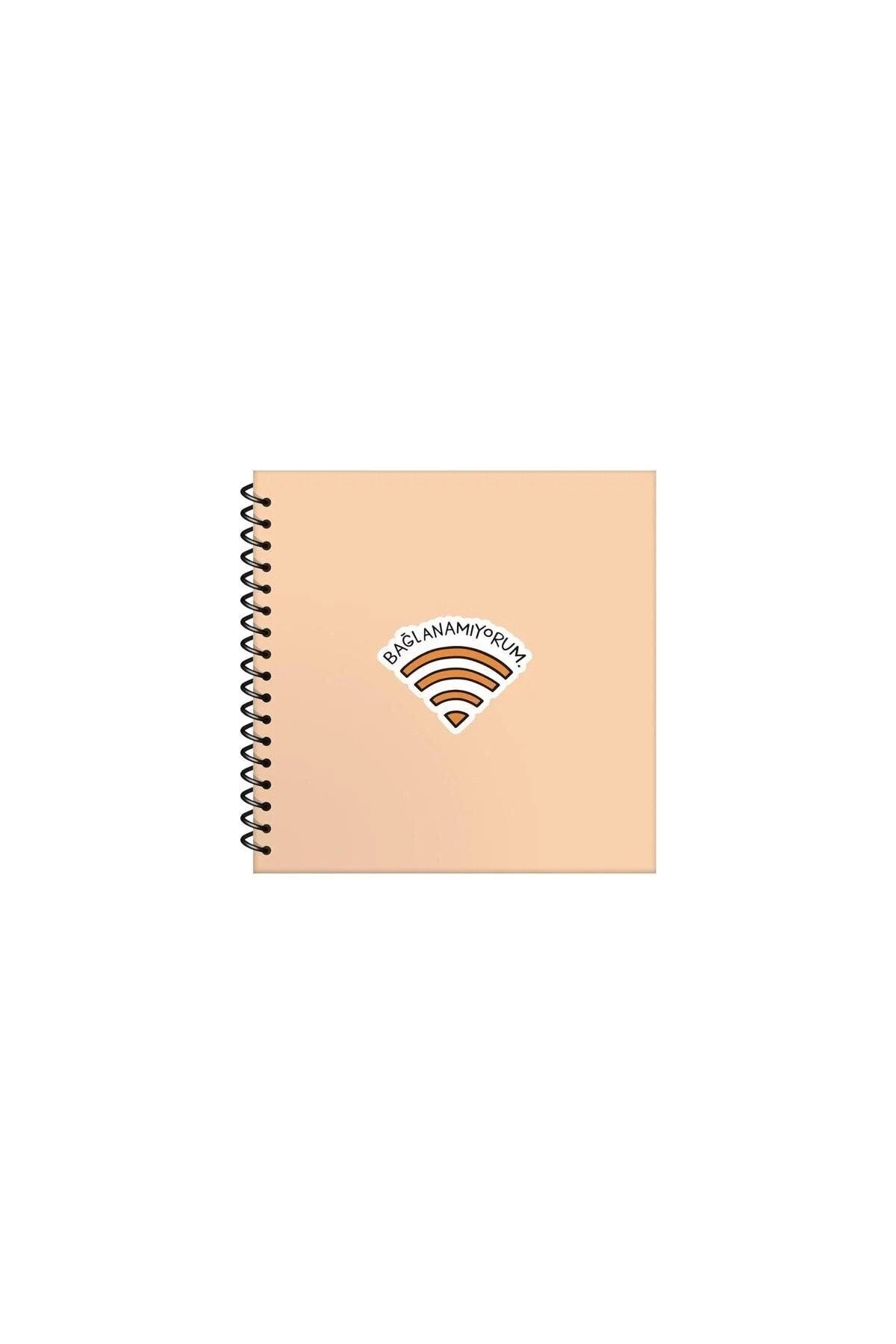 16x15 Cm Çizgisiz Spiralli Sert Kapak 50 Yaprak 60 Gr Krem Renk Kağıt Hisli Şeyler