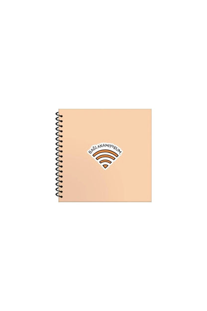 16x15 Cm Çizgisiz Spiralli Sert Kapak 50 Yaprak 60 Gr Krem Renk Kağıt Hisli Şeyler