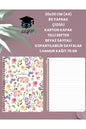 20x30 CM (A4) 80 YAPRAK ÇİZGİLİ KARTON KAPAK TELLİ DEFTER BEYAZ SAYFALI KOPARTILABİLİR SAYFALAR