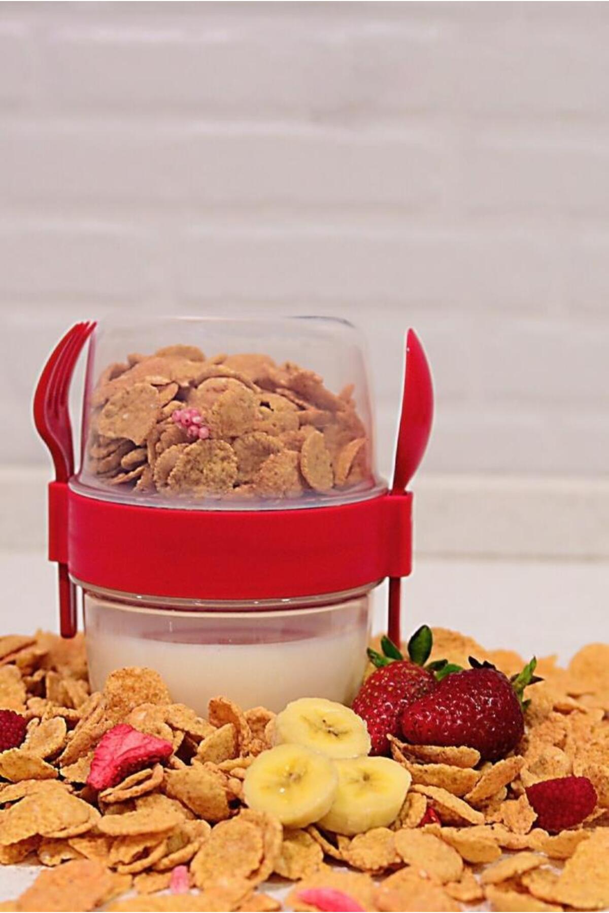 Taken Go Müsli Kabı Kırmızı 800 Ml AP-9452