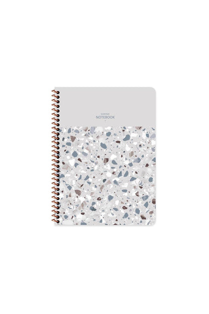 ÇİZGİLİ 16x22 CM 80 YAPRAK PLASTİK KAPAK TELLİ DEFTER 60 GRAM BEYAZ SAYFA TERAZZO
