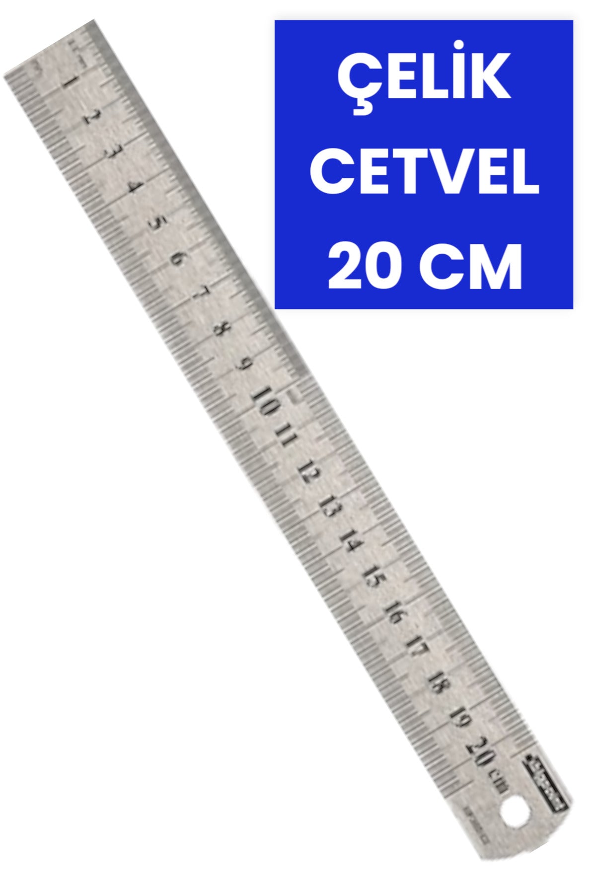 20 CM ÇELİK CETVEL METRE PASLANMAZ