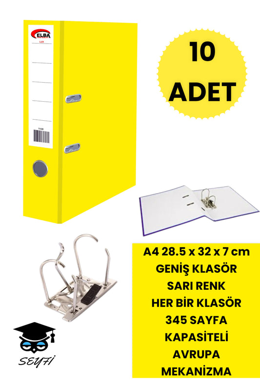 OFİS BÜRO KLASÖRÜ ÇİFT HALKA AVRUPA METAL MEKANİZMA ÇEŞİTLİ RENK VE ADETLERDE DAR VE GENİŞ KLASÖR