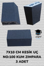 7X10 CM KESİK UÇ NO:100 KUM ZIMPARA 3 ADET SET
