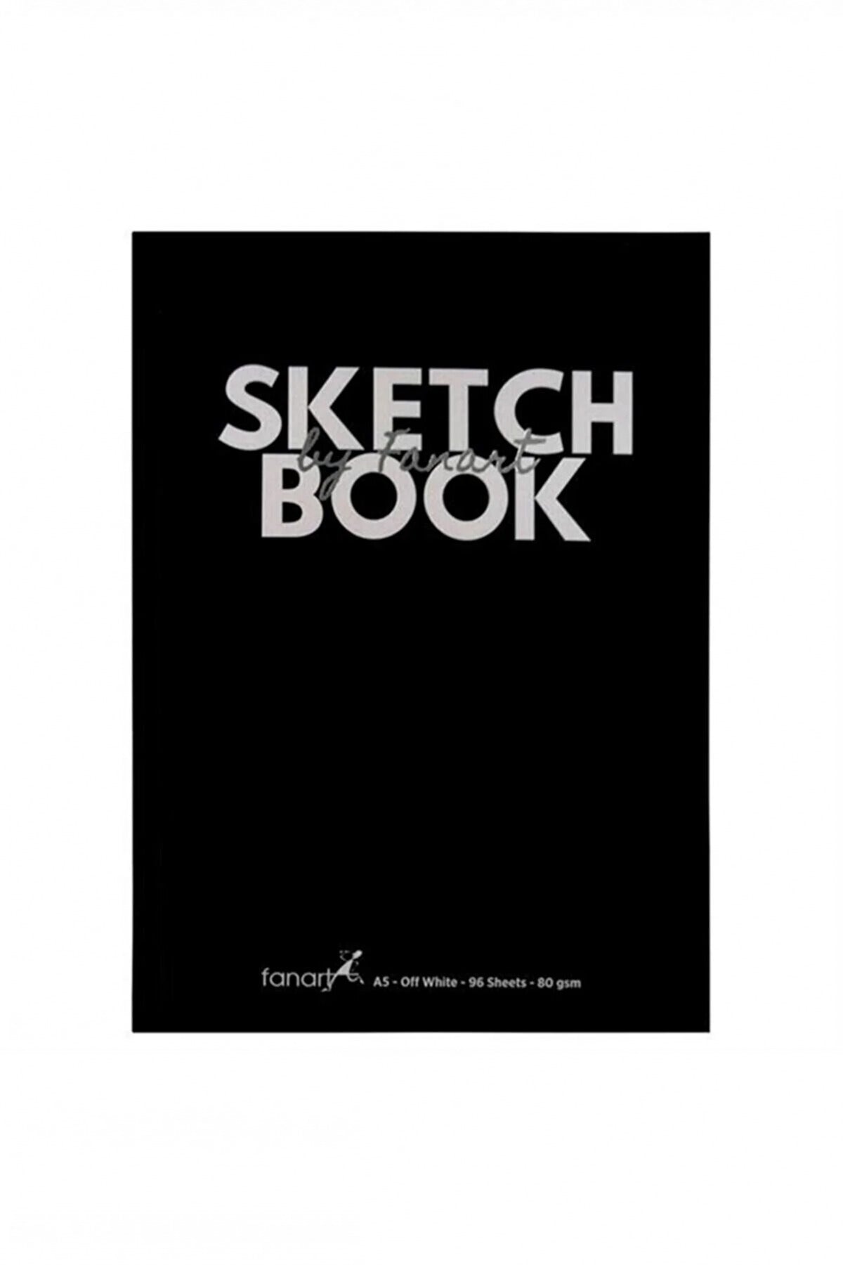 Academy Sketch Book Sert Kapak Eskiz Defteri 80gr A4 96 Yaprak