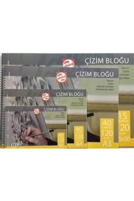 resim bloğu 120 Gr - A3 -15 Yaprak Spiralli DEFTER