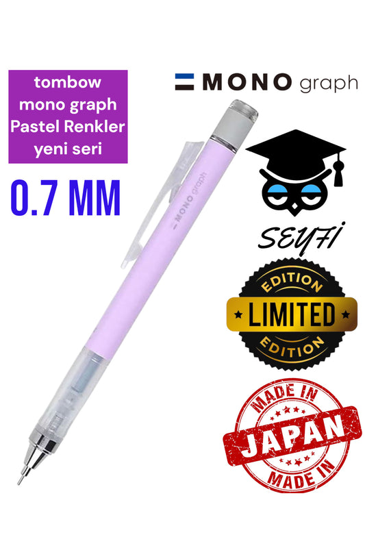 Mono Graph pastel renk uçlu kalem 0.7 mm YENİ ÜRÜN tombow