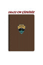 16x22 Cm Çizgisiz 80 Yaprak Outdoor Karton Kapak Telli Defter