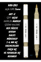 ART-X ÇİFT UÇLU AKRİLİK MARKER ÇİZİM KALEMİ HER YÜZEYE UYGUN KALICI MÜREKKEP 1-6 MM UÇ KALINLIKLARI