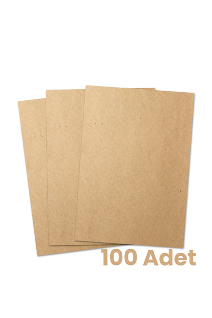 Kraft Oto Paspas Kağıdı 100 Adet - 35x50cm - 120g Kalın Karton Baskısız Boş
