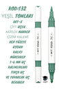 ART-X ÇİFT UÇLU AKRİLİK MARKER ÇİZİM KALEMİ HER YÜZEYE UYGUN KALICI MÜREKKEP 1-6 MM UÇ KALINLIKLARI
