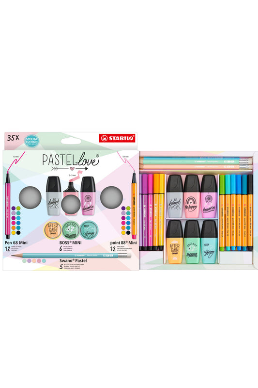Fosforlu Kalem Pastellove Mini Set 35 Li EO77/5-9