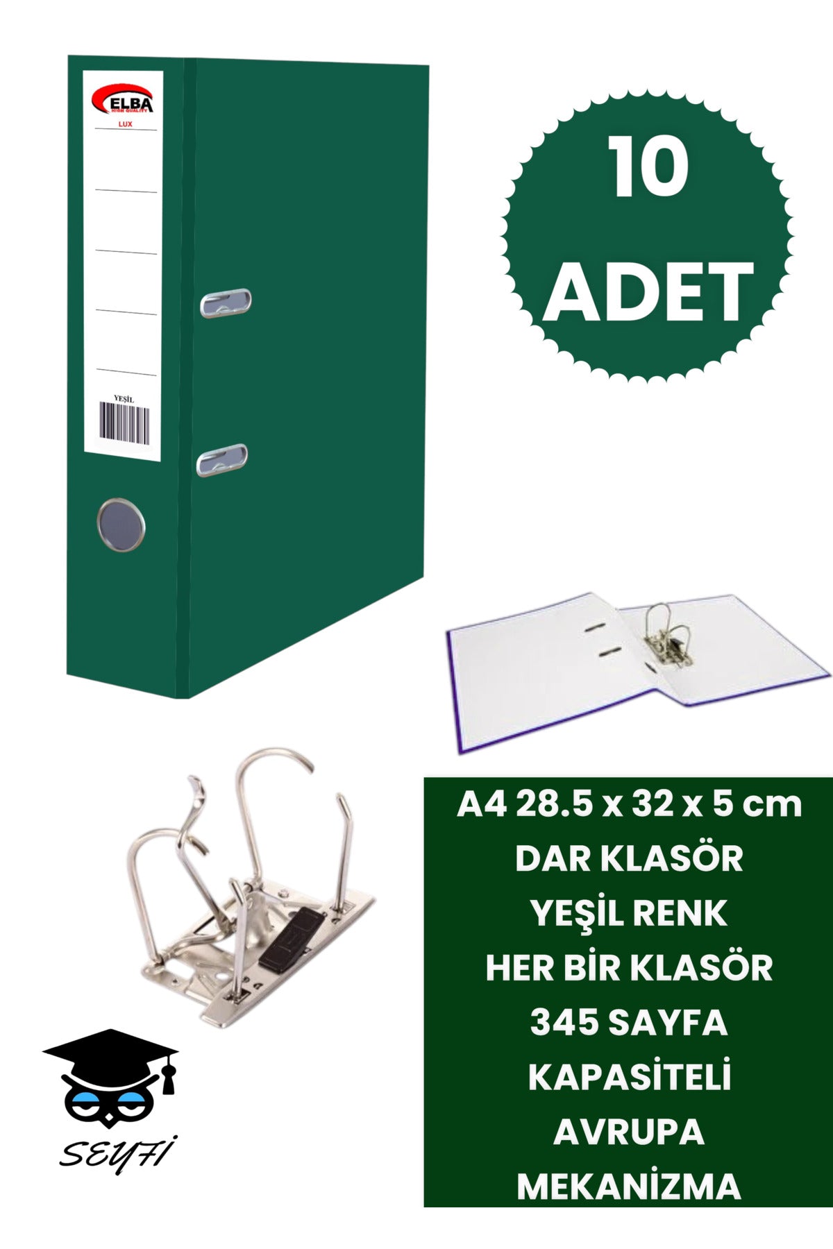 OFİS BÜRO KLASÖRÜ ÇİFT HALKA AVRUPA METAL MEKANİZMA ÇEŞİTLİ RENK VE ADETLERDE DAR VE GENİŞ KLASÖR