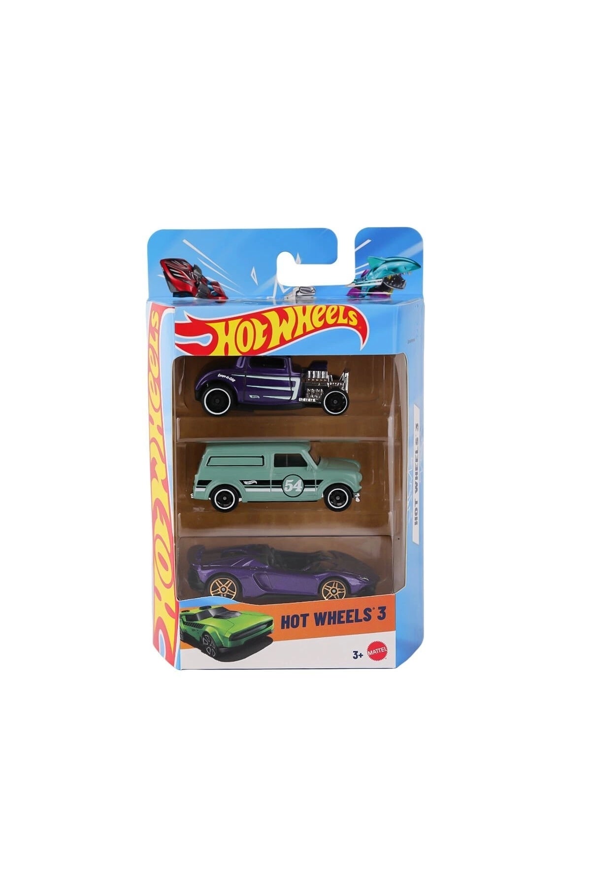 K5904 Hot Wheels 3'lü Araba Seti