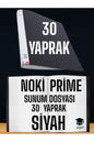 30 YAPRAK SİYAH A4 SUNUM DOSYASI NOKİ PRİME YÜKSEK KALİTE POŞET KALINLIĞI YERLİ ÜRETİM