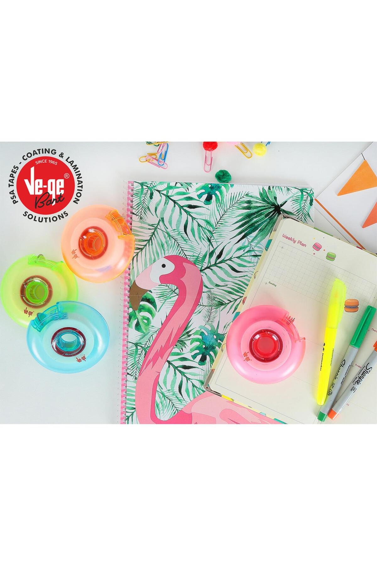 Vege Donut Soft Görünmez Bant 19x25 m Bant Kesme Makineli 4 Adet