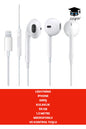 LİGHTNİNG İPHONE GİRİŞ KULAKLIK 95 DB 1.2 METRE MİKROFONLU VE KONTROL TUŞLU