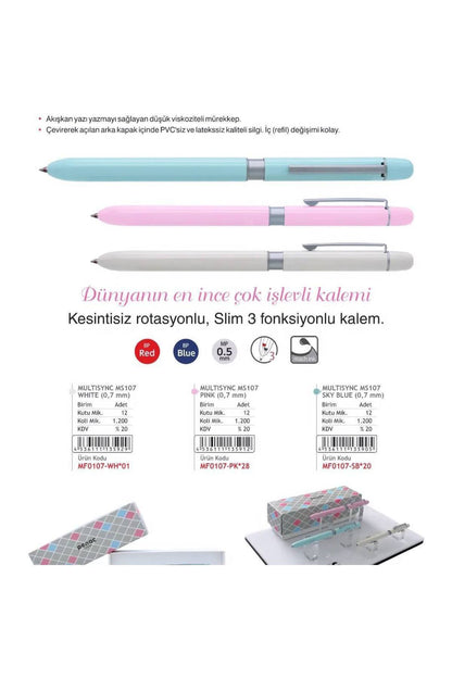 TLG-107 0.7 MM UÇLU VERSATİL KALEM JAPONYA ÜRETİM