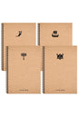 Keskin 17x24 La Plume Viking Sert Kapak Spiralli Defter 100 Yp. Çizgili