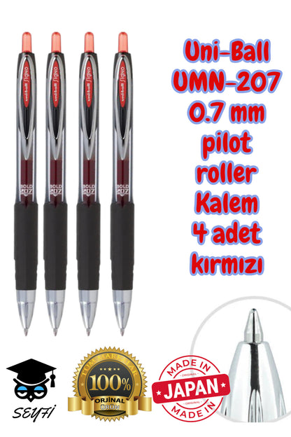 0.7 mm jel pilot kalem roller signo kalem umn-207 uni-ball basmalı pilot kalem