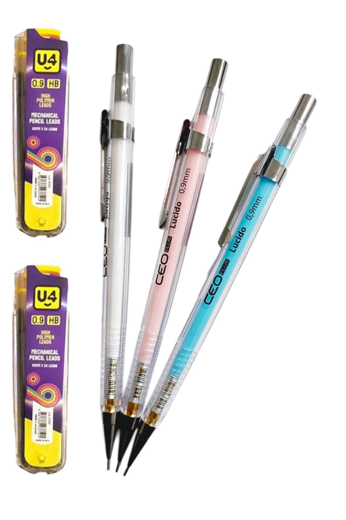 0.9 mm kalın uç uçlu kalem seti 3 kalem 2 paket 0.9 mm uç