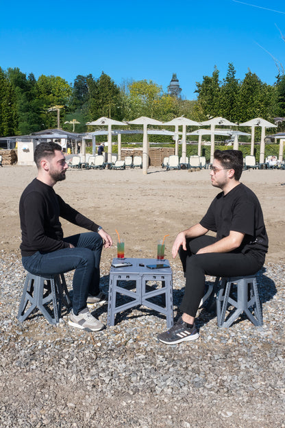 Siyah Katlanabilir Masa, Piknik Masası, Kamp Sehpası
