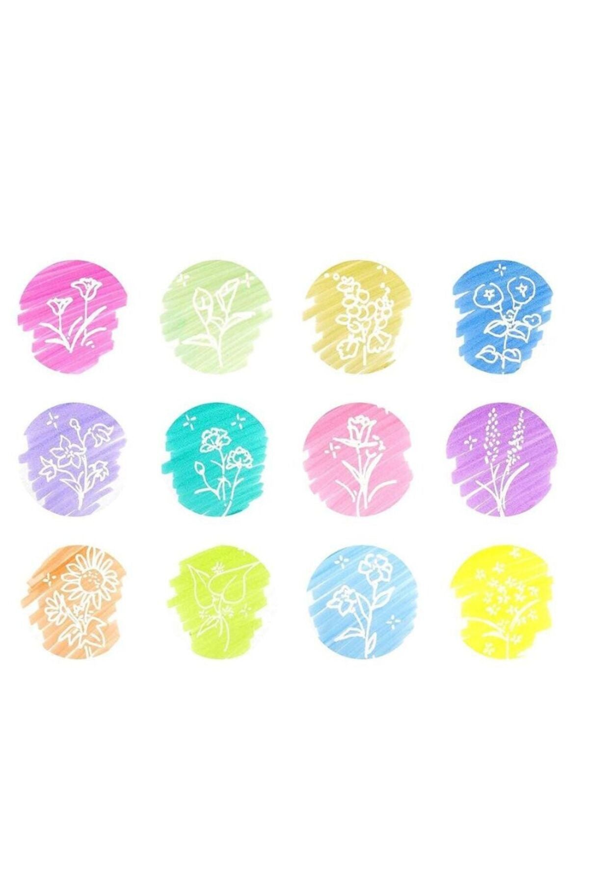 writech silinebilir fosforlu kalem seti 7 neon renk + 1 adet pastel pembe 8'li set