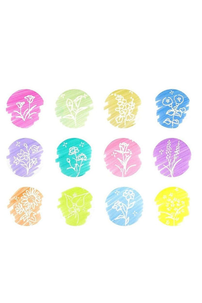 writech silinebilir fosforlu kalem seti 7 neon renk + 1 adet pastel pembe 8'li set