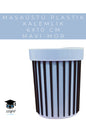 MASAÜSTÜ PLASTİK KALEMLİK 6X10 CM RENKLİ