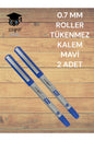 0.7 MM ROLLER PİLOT KALEM MAVİ 2 ADET