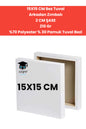 15X15 CM Bez Tuval Arkadan Zımbalı 2 CM ŞASE 210 Gr %70 Polyester % 30 Pamuk Tuval Bezi