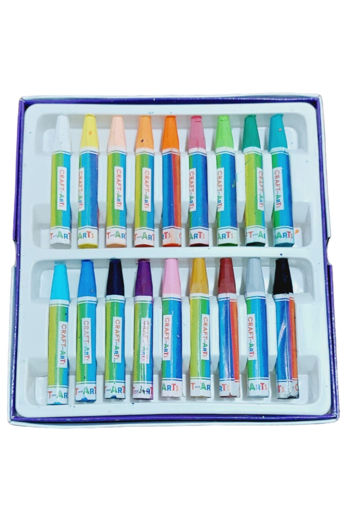 18 RENK PASTEL BOYA KARTON KUTU STOK FAZLASI