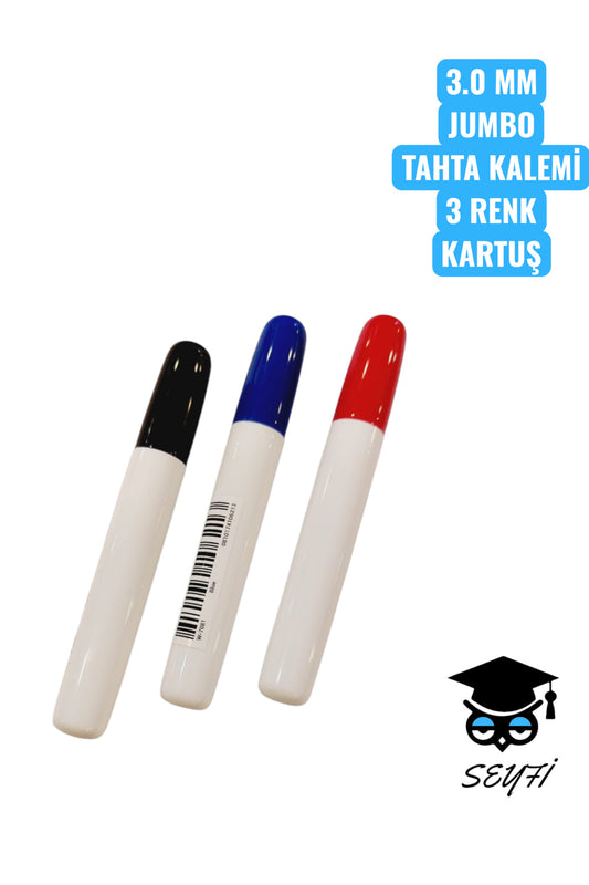 3.0 MM JUMBO TAHTA KALEMİ BASMALI DEĞİŞTİRİLEBİLİR KARTUŞLU WRİTECH EKSTRA KALIN UÇ